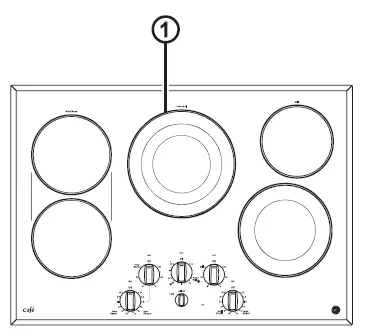 GE-APPLIANCES-JP3030-30-Inch-Built-In-Knob-Control-Electric-Cooktop-fig1