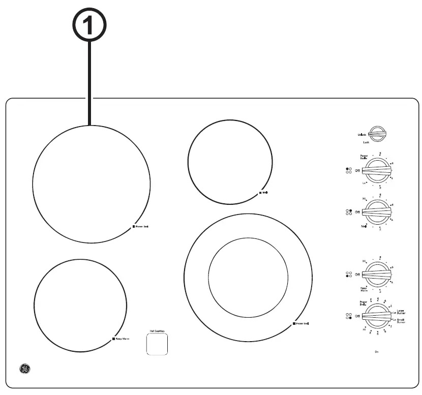 GE-APPLIANCES-JP3030-30-Inch-Built-In-Knob-Control-Electric-Cooktop-fig9
