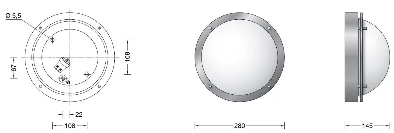BEGA-31-491-Ceiling-and-Wall-Luminaire-FIG-1