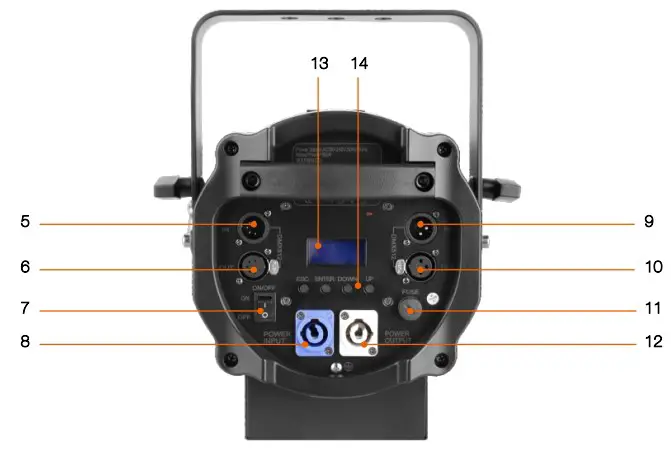 E-IMAGE EJ-250S Professional Fresnel Light - parts 1