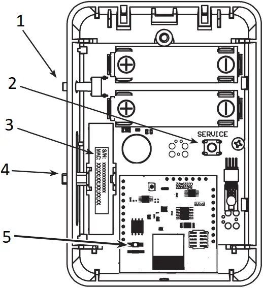 BAPI Stat Quantum Wireless Room Temperature Sensor - Fig. 5