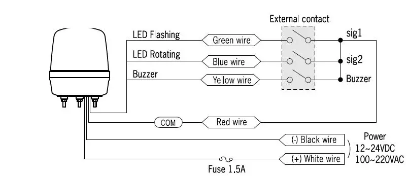 Autonics-MS135-Series-Large-LED-Warning-Light-9