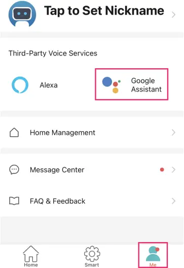 TURBRO INF50W-3D - Connect to Google Assistance 1