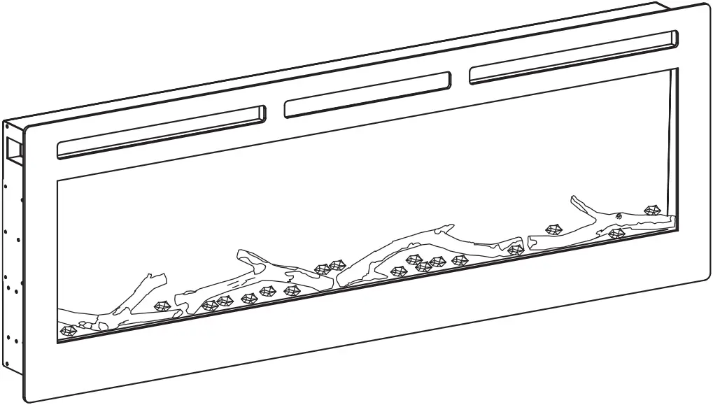 TURBRO INF50W-3D Smart WiFi Electric Fireplace