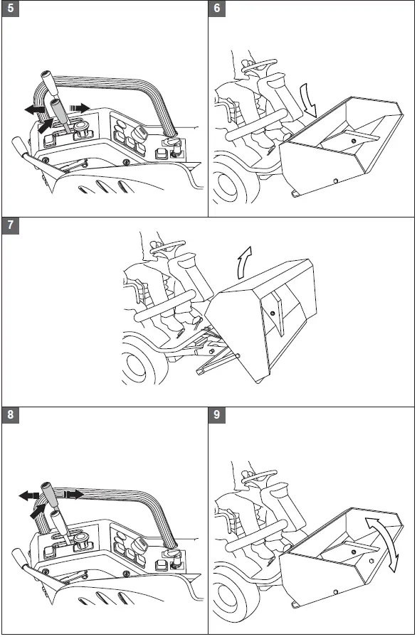 Husqvarna 965 99 74-01 Utility Bucket for Rider P500 HX DX Series 3