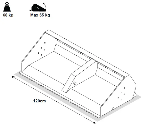 Husqvarna 965 99 74-01 Utility Bucket for Rider P500 HX DX Series 4