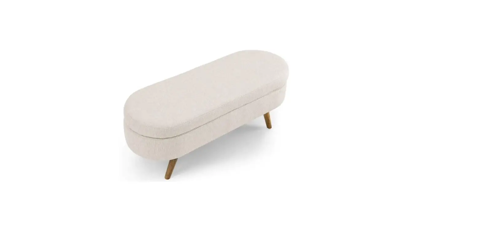 Unbranded Mx-w48746798 Ottoman Beige Oval Storage Bench Instructions Unbranded Mx-w48746798 Ottoman Beige Oval Storage Bench Instructions