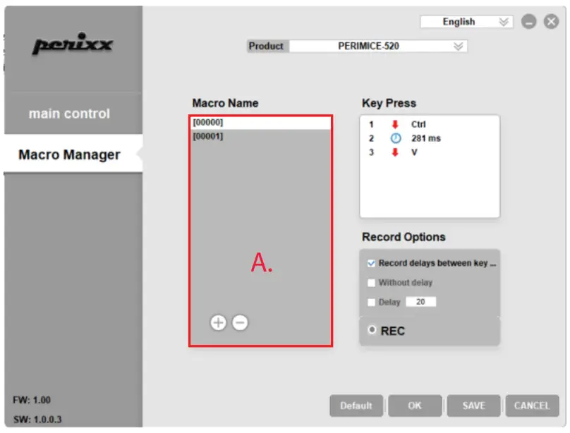 perixx PERIMICE 520 Wired Ergonomic Trackball Mouse - Micro