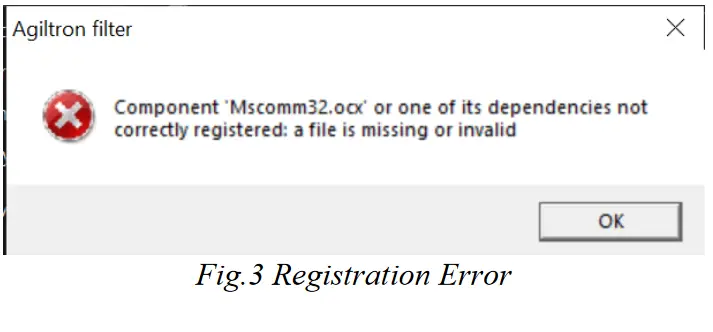 AGILTRON FOTF Fiber Optical Tunable Filter - Registration Error