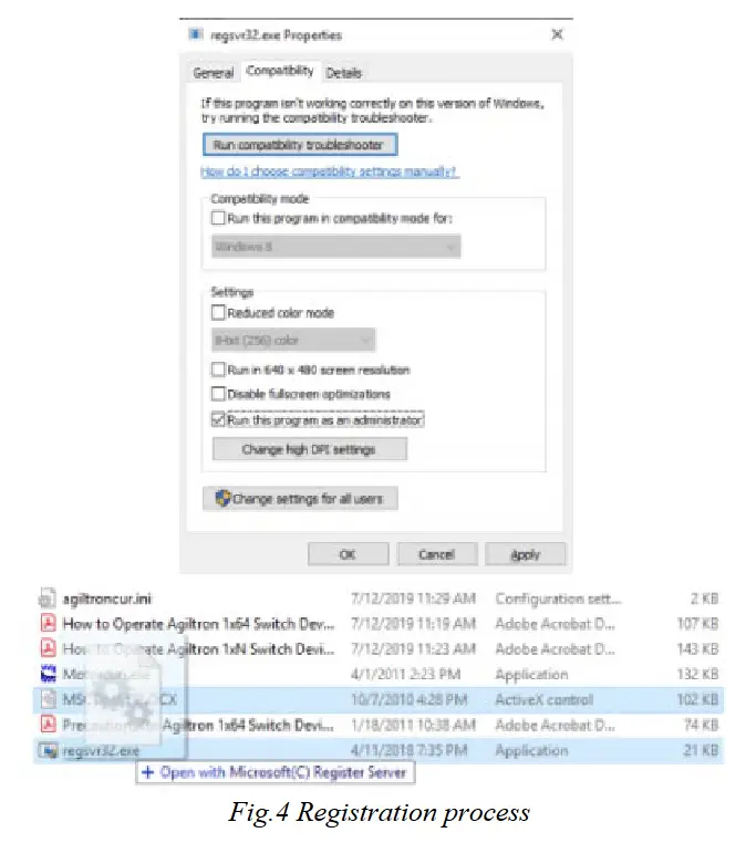 AGILTRON FOTF Fiber Optical Tunable Filter - Registration process