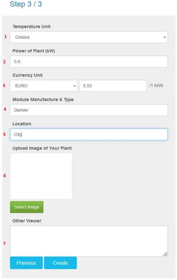 denver SMI 601 Balcony Solar System - Register 7