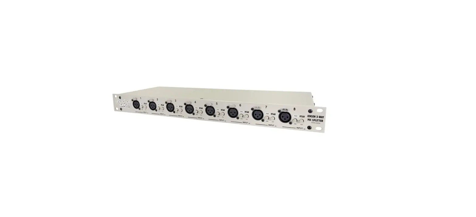 Radial Ox8 8 Ch Rackmount Mic Splitter User Guide