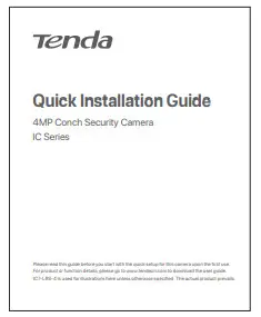 Tenda IC7 LRS 4V1 0 Conch Security Camera IC Series - Package2
