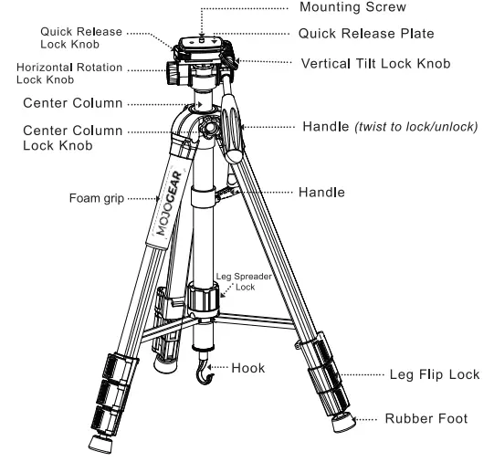 MOJOGEAR-MG-24-SAB264-3-in-1-Tripod-Monopod-and-Horizontal-Alarm-with-Premium-Phone-Holder-fig-1