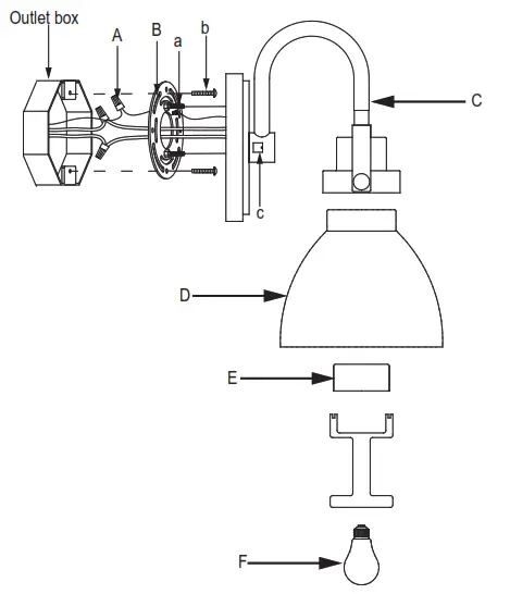 robert stevenson LIGHTING EC1178C 3-Light Matte Black Metal and Seedy Glass Vanity Light