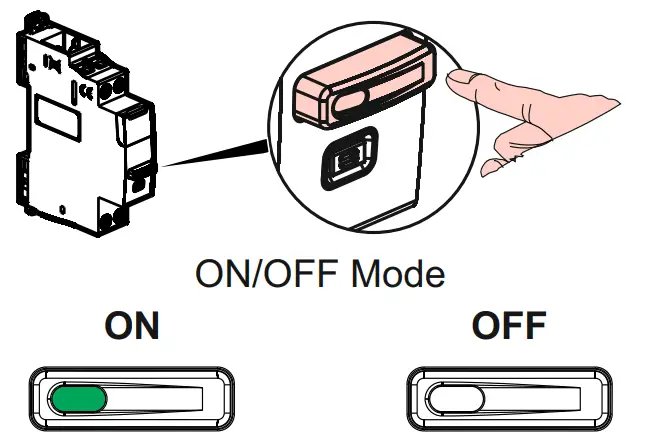 Use by manual control and status LED