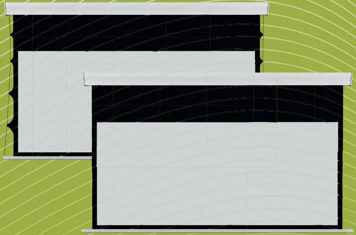 SCREENLINE WAVE TENSIONED Projection Screen A0