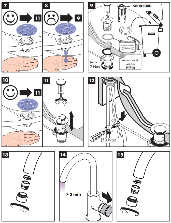 hansgrohe Rebris S 210 72536XXX Washbasin Mixers - Figure 1