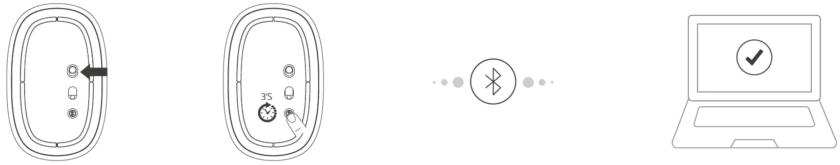 rapoo B0BFR5TK9C Dual-Mode Bluetooth Mouse 5