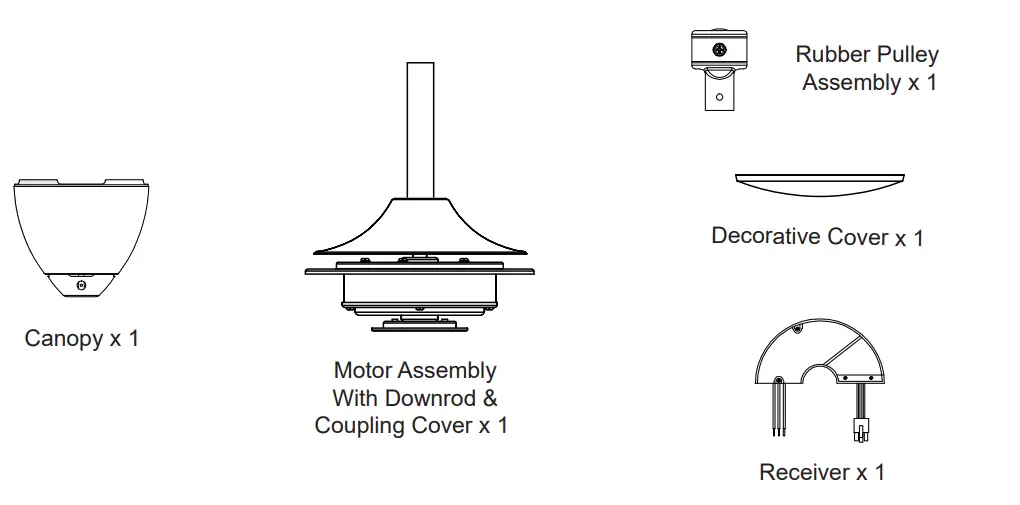 ALKOVA 5B 56 56 Inch DC Motor Ceiling Fan - fig1