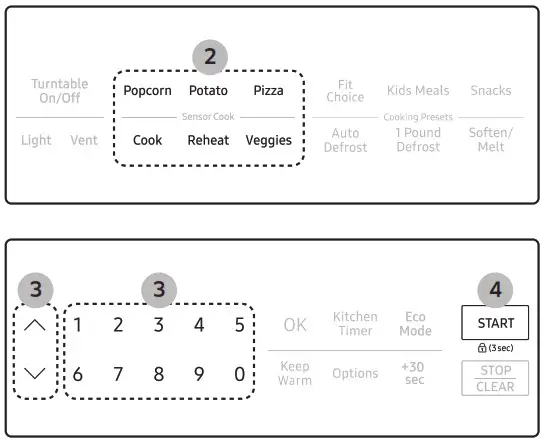 SAMSUNG ME21M706BA Microwave Oven - 11