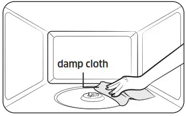 SAMSUNG ME21M706BA Microwave Oven - Setting 3