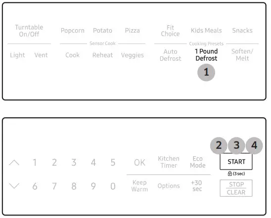 SAMSUNG ME21M706BA Microwave Oven - Using your microwave oven 10