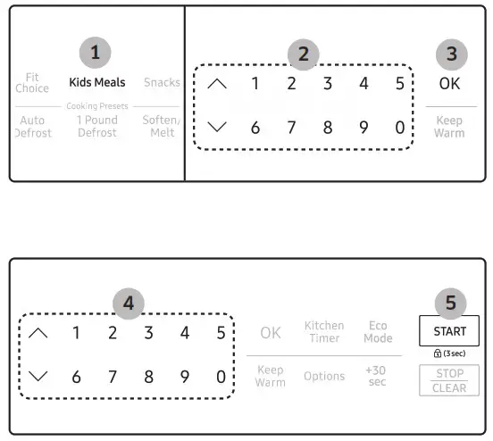 SAMSUNG ME21M706BA Microwave Oven - Using your microwave oven 15