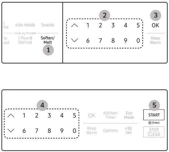 SAMSUNG ME21M706BA Microwave Oven - Using your microwave oven 17