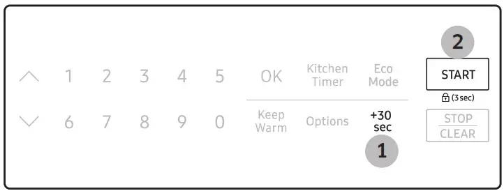SAMSUNG ME21M706BA Microwave Oven - Using your microwave oven 2
