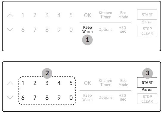 SAMSUNG ME21M706BA Microwave Oven - Using your microwave oven 8