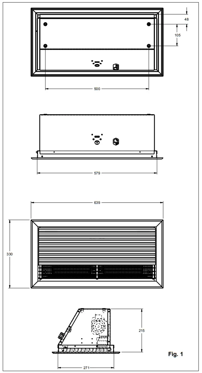 Dimplex AC3CN Recessed Ceiling Heater Over Door Heater - heater
