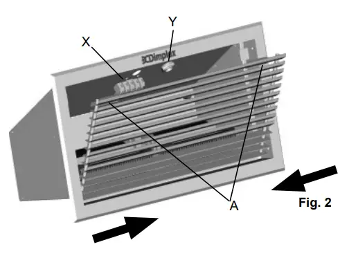 Dimplex AC3CN Recessed Ceiling Heater Over Door Heater - heater2