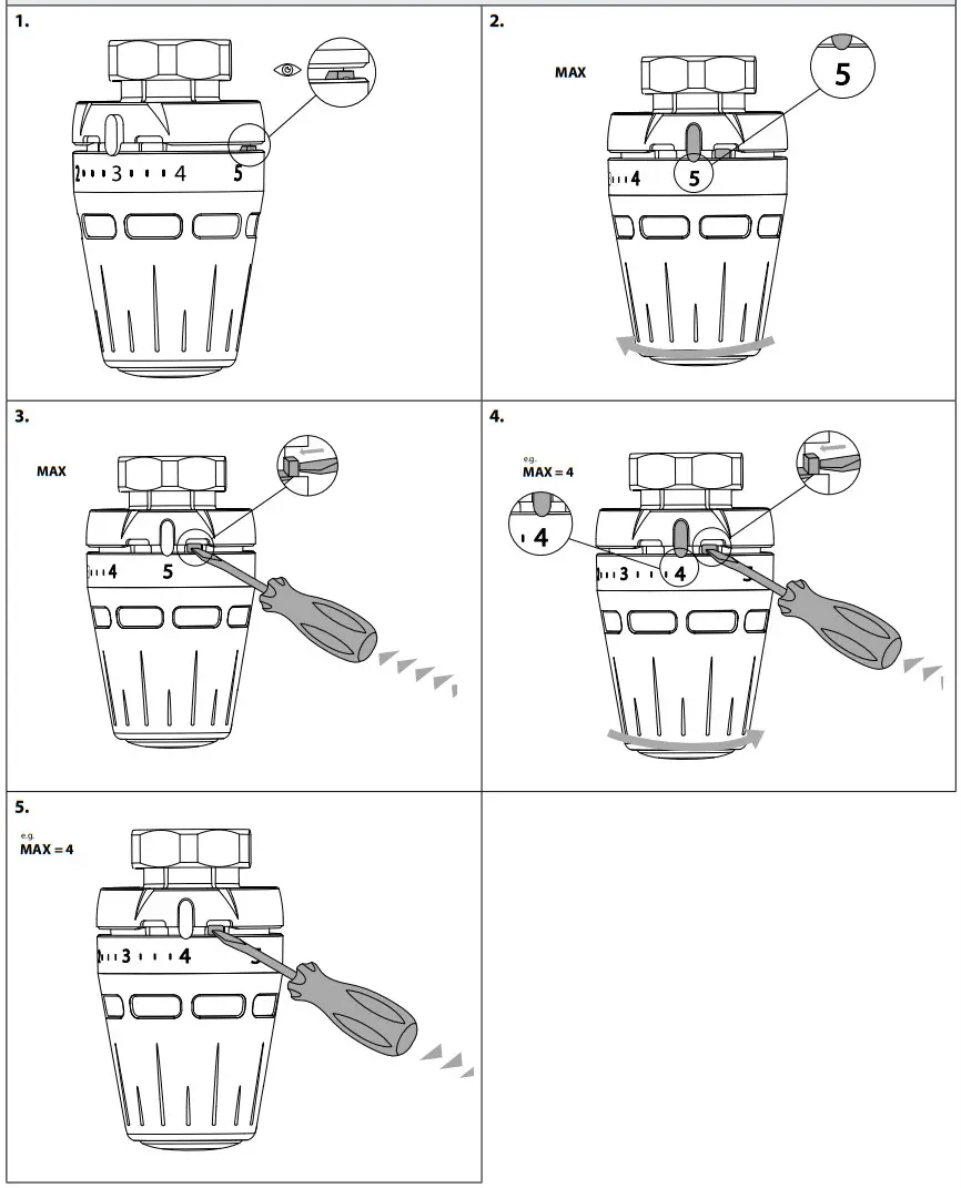 Danfoss Regus M30 x 1.5 Giacomini Thermostatic Sensors - Installation 2
