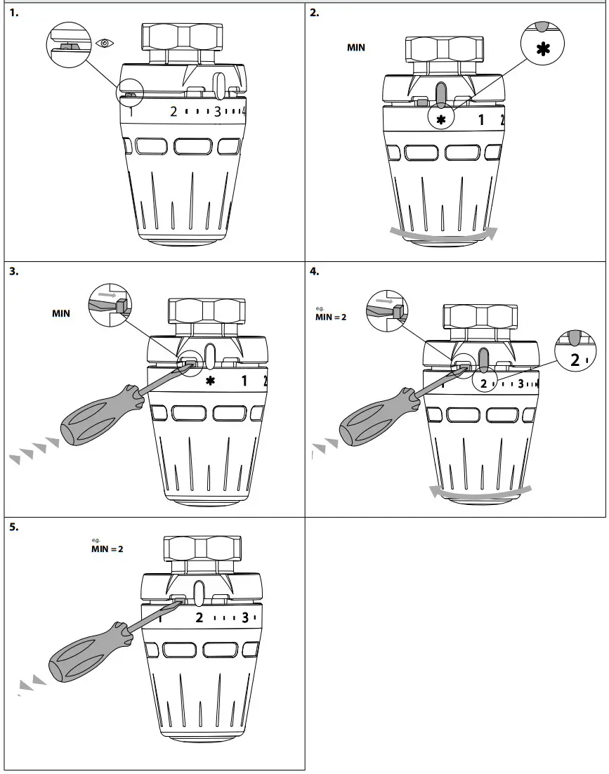Danfoss Regus M30 x 1.5 Giacomini Thermostatic Sensors - Installation 3
