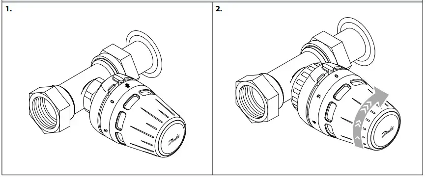 Danfoss Regus M30 x 1.5 Giacomini Thermostatic Sensors - Installation 4