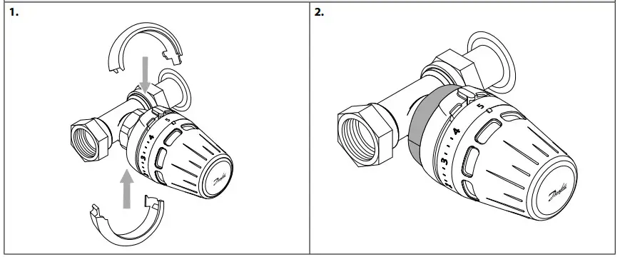 Danfoss Regus M30 x 1.5 Giacomini Thermostatic Sensors - Installation 5