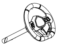 RULL A032 Advanced 24V Children's Electronic Toy Car - Steering