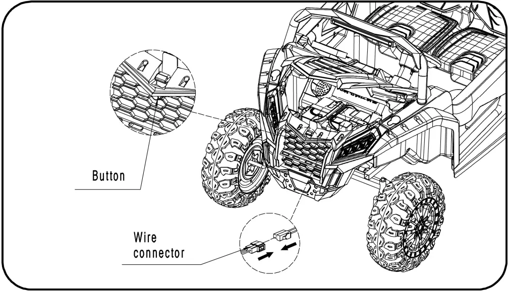 RULL A032 Advanced 24V Children's Electronic Toy Car - power supply