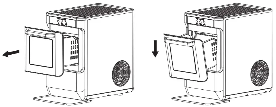 INSIGNIA NS IMN44BS4 Portable Nugget Ice Maker - Removing ice