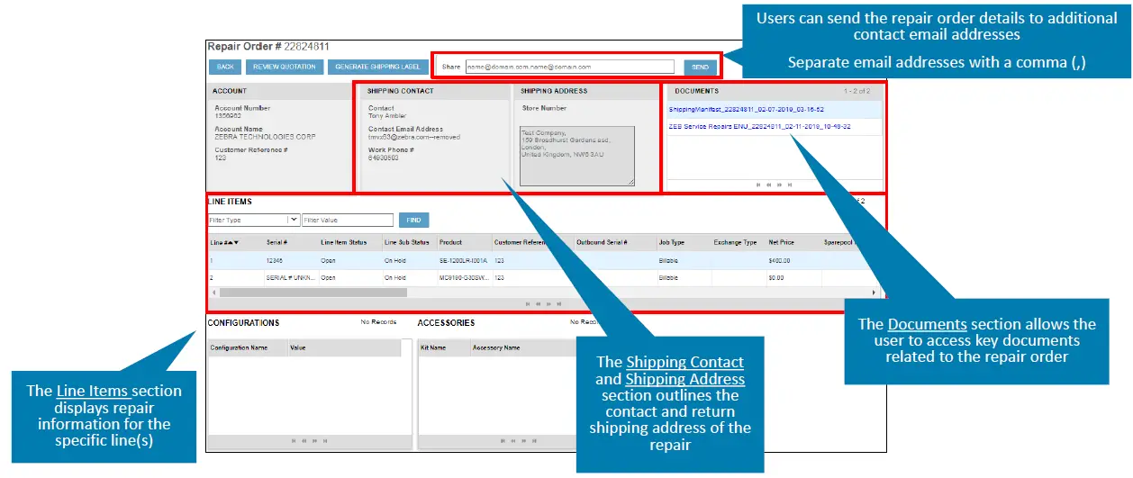 ZEBRA-Repair-Order-Portal