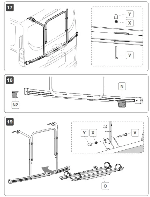 FIAMMA 02096-06A Carry Bike Ford Custom Deep Black - Fig12