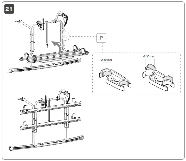 FIAMMA 02096-06A Carry Bike Ford Custom Deep Black - Fig14