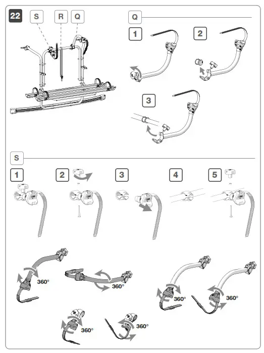 FIAMMA 02096-06A Carry Bike Ford Custom Deep Black - Fig15