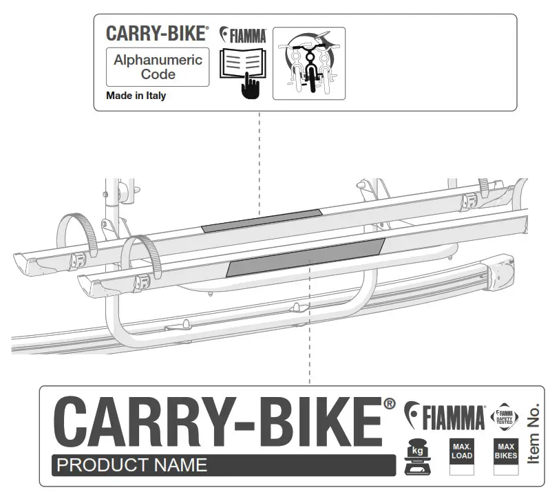 FIAMMA 02096-06A Carry Bike Ford Custom Deep Black - Fig19