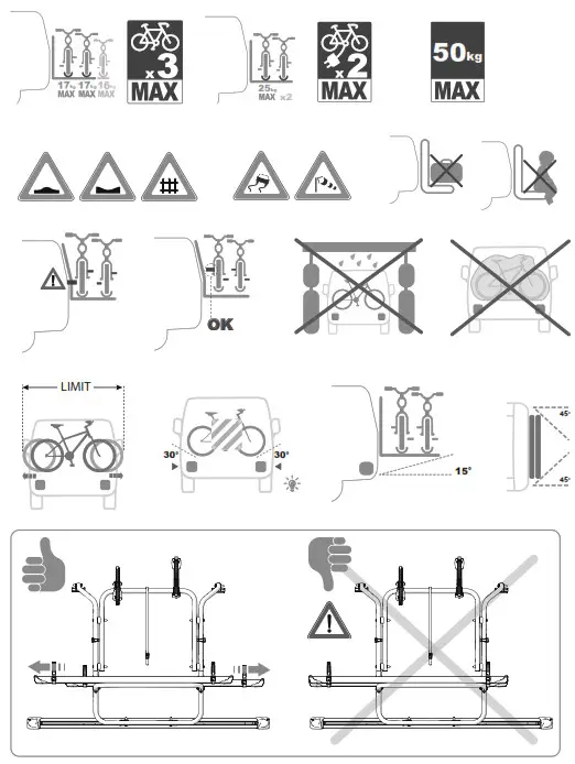 FIAMMA 02096-06A Carry Bike Ford Custom Deep Black - Fig20