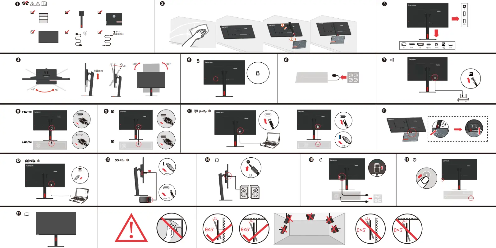 Lenovo ThinkVision T32P-30 32 Inch 4K UHD Monitor - Fig 1