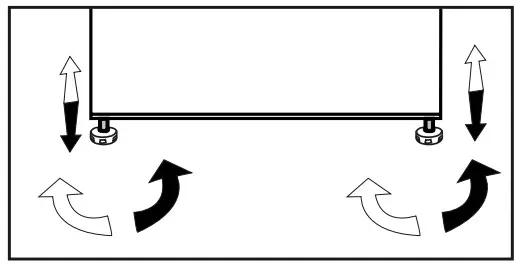 beko B1RCNA344W Refrigerator - Adjusting