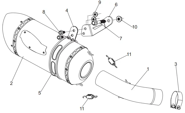 YOSHIMURA-14161BP220-Alpha-Stainless-Slip-on-Exhaust-fig 1