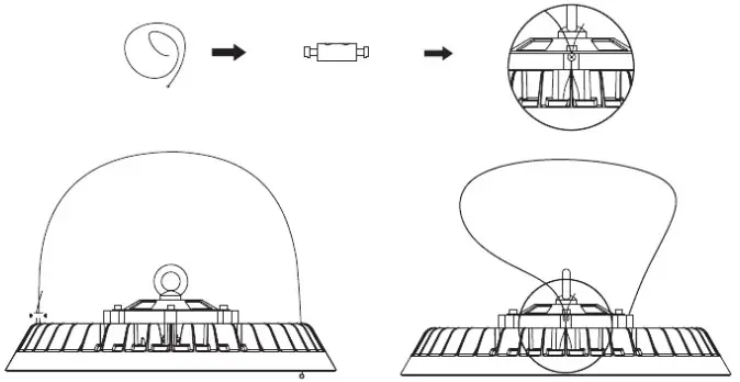 Ansell LIGHTING AZLE1 High Bay Pendant Light - Sefty